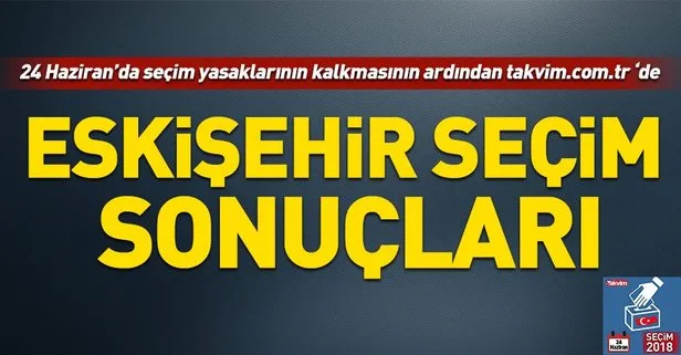 Eskişehir seçim sonuçları! 2018 Eskişehir seçim sonuçları... 24 Haziran 2018 Eskişehir seçim sonuçları ve oy oranları...