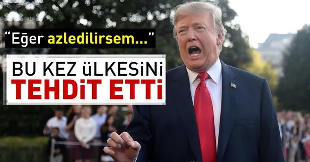 Bu kez kendi ülkesini tehdit etti!