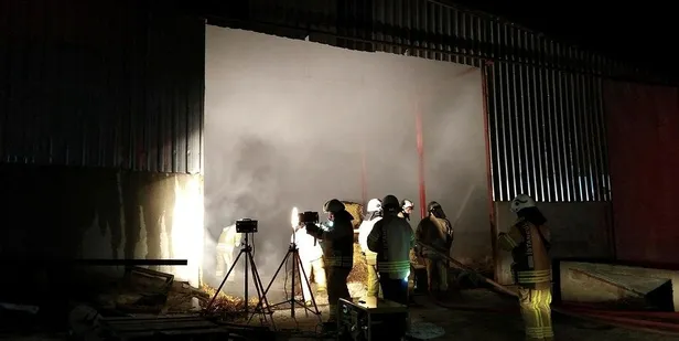 Silivri'de çiftlik yangını-2