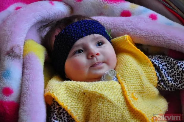 Beş aylık Eslem bebek yardım eli bekliyor