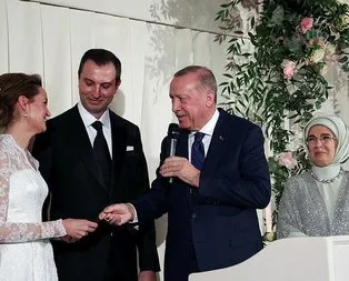 Başkan Erdoğan nikah şahidi oldu