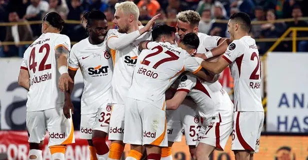 Lider Galatasaray Alanya deplasmanında 4 golle kazandı: Yolun sonu şampiyonluk!