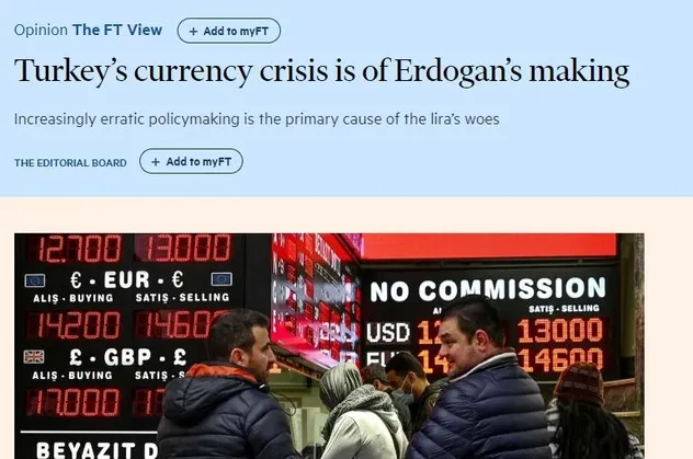 Financial Times'tan itiraf gibi haber! Dolar euro bahane dertleri faize savaş açan Erdoğan'ı indirmek