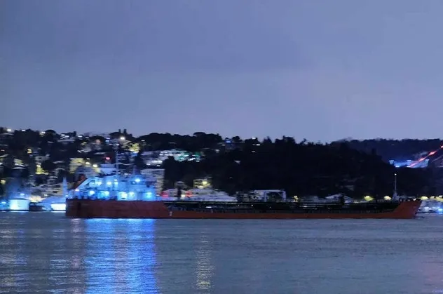6 bin 99 ton ayçiçeği yağı taşıyor! Rusya’dan gelen gemi İstanbul Boğazı’na ulaştı