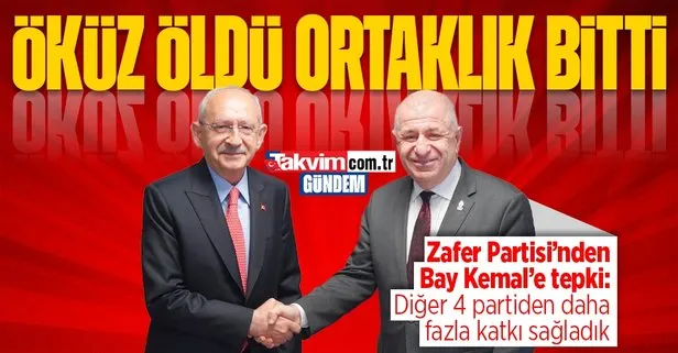 Zafer Partisi’nden Kemal Kılıçdaroğlu’na teşekkür tepkisi: Diğer 4 partiden daha fazla katkı sağladık