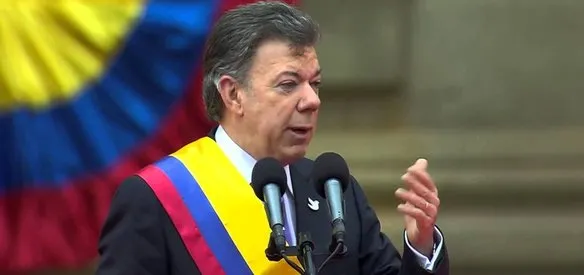 Norveç Nobel Komitesi Barış Ödülü'nü ülkesindeki 50 yıllık iç savaşı sona erdirmek için çaba harcayan Kolombiya Devlet Başkanı Juan Manuel Santos'a verdi