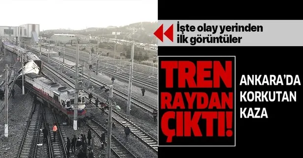 Son dakika haberi: Ankara’da korkutan tren kazası