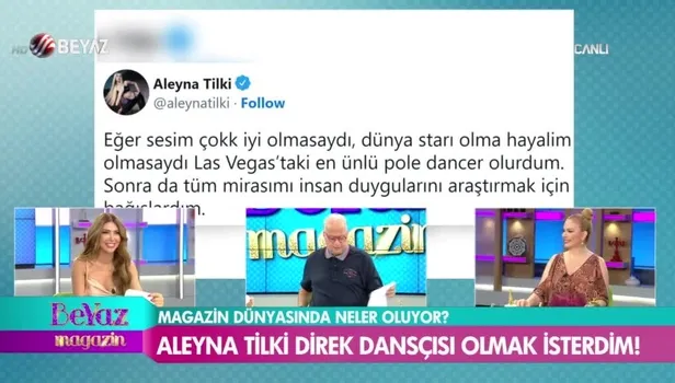 Aleyna Tilki: Direk dansçısı olmak isterdim