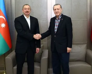 Cumhurbaşkanı Erdoğan ve İlham Aliyev görüştü