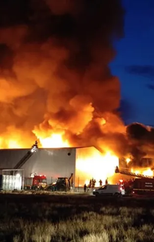 Konya'da fabrika yangını!