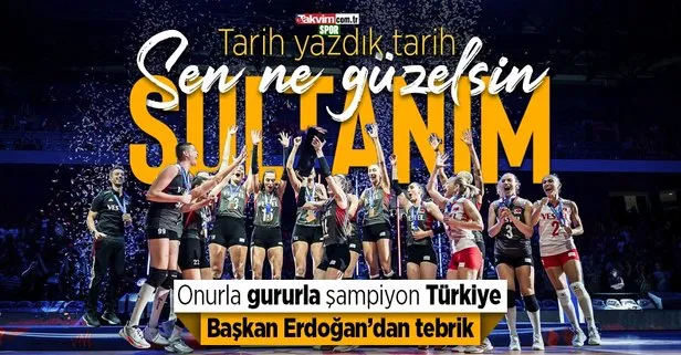 Son dakika: ’Filenin Sultanları’ndan tarihi başarı! A Milli Kadın Voleybol Takımı Milletler Ligi şampiyonu oldu... Başkan Erdoğan’dan tebrik mesajı!
