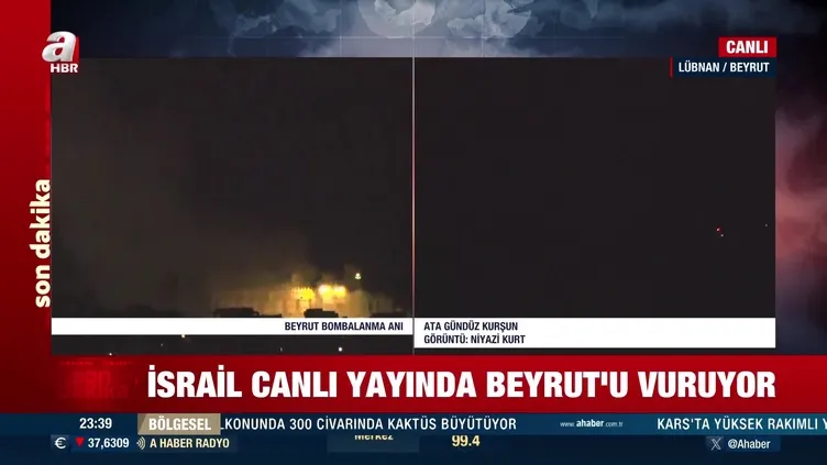 İsrail Lübnan’ın başkenti Beyrut’u vurdu