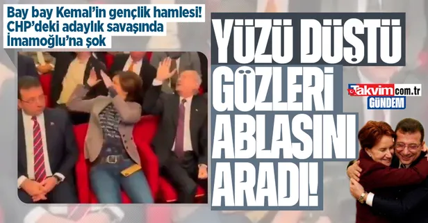 CHP'deki adaylık savaşı! Kılıçdaroğlu sloganlarını duyan İmamoğlu'nun yüzü düştü