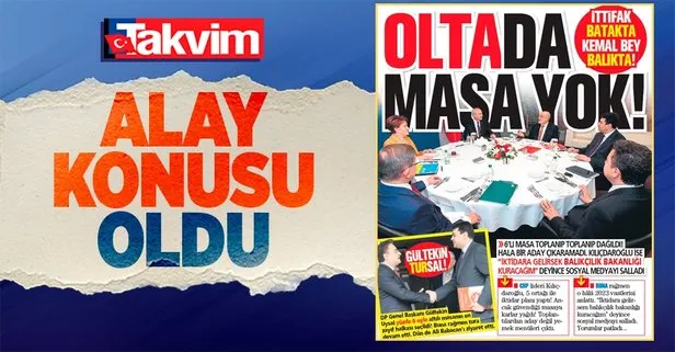 ’Olta’da masa yok!
