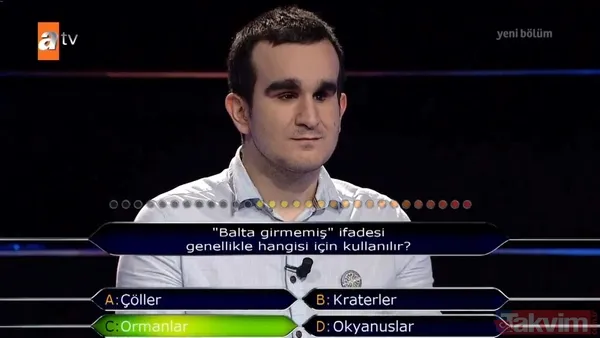 Helal olsun gönül gözüyle görenlere! Kim Milyoner Olmak İster'de geceye Mustafa Keskin damgası - 15