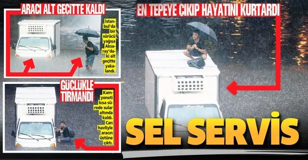 İstanbul’u sel aldı: 1 kişi hayatını kaybetti