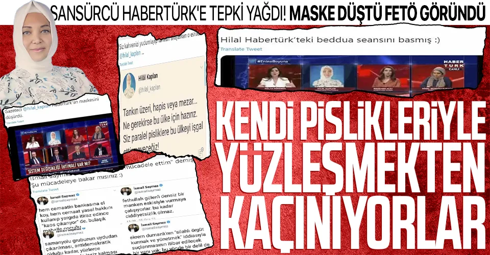 Hilal Kaplan Habertürk'ün maskesini düşürdü
