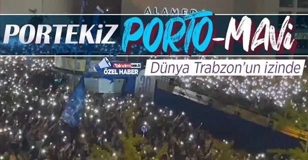 Özel Haber I Trabzonspor taraftarları dünyada yeni bir akım başlattı! Portekiz Porto Mavi