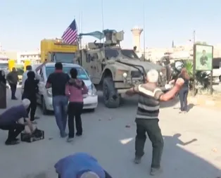 Terörist beslemenin sonu: Kamışlıda YPGliler Amerikan askerlerini taşladı