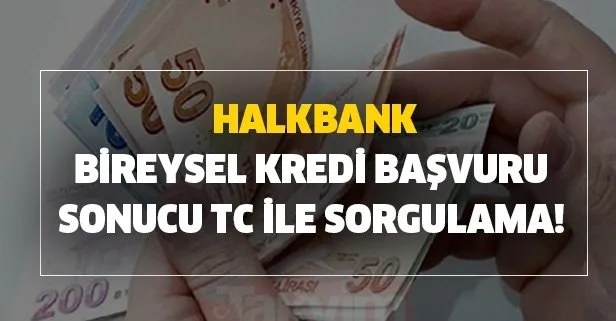 Halkbank online kredi başvuru sonuçları! Halkbank bireysel kredi başvuru sonucu TC ile sorgulama!