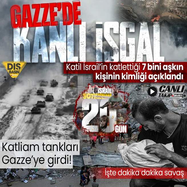 DAKİKA DAKİKA SOYKIRIM | İşgalci İsrailin katliam tankları Gazzeye girdi! ABDde İsrail çatlağı Senatoya sıçradı