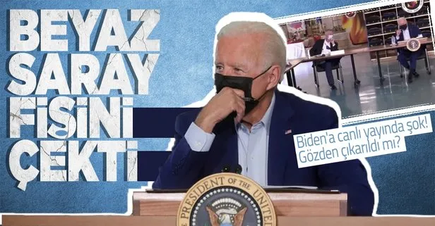 ABD Başkanı Joe Biden’ın yayını Beyaz Saray tarafından anında kesildi! Canlı yayında büyük şok