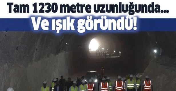 Hasankeyf Tüneli’nde ışık göründü! Toplam bin 230 metre uzunluğunda
