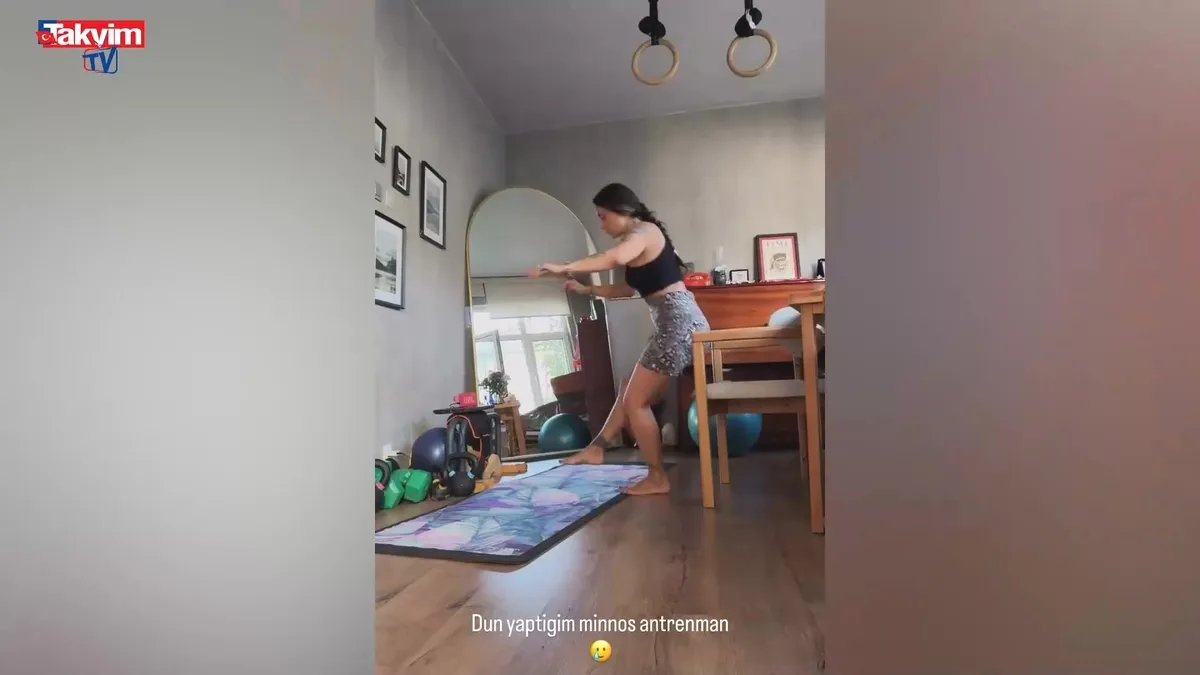 Yasemin Yürük evini spor salonuna çevirdi: Ayağı iki yerden kırıldı 4 ay sonra spora başladı