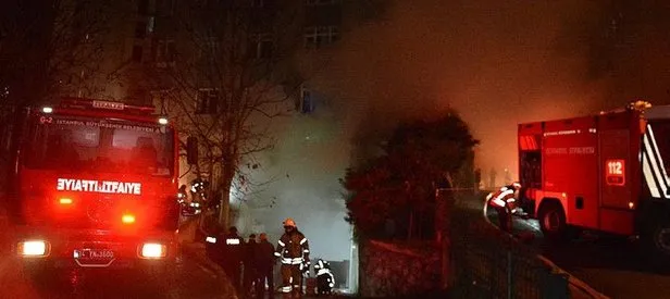 Şişli’de gece saatlerinde korkutan yangın
