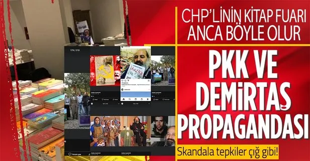 CHP’li belediyenin açtığı kitap fuarında Selahattin Demirtaş ve PKK propagandası