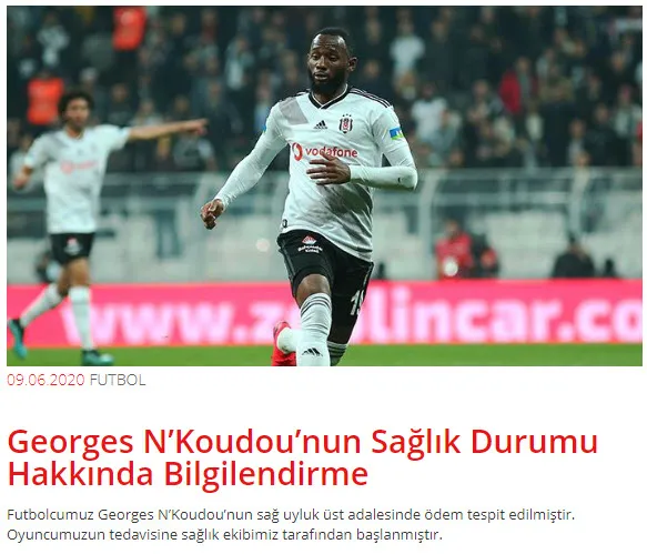 Beşiktaş'ta son dakika | Süper Lig'in başlamasına günler kala şok sakatlık-1