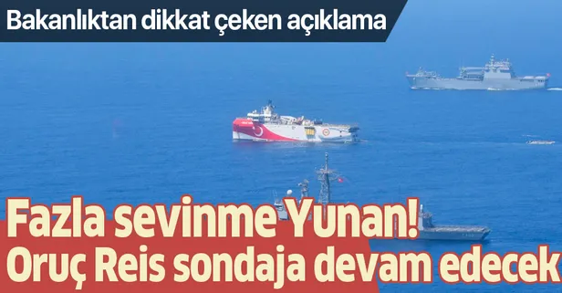 Oruç Reis neden geri döndü? Enerji ve Tabii Kaynaklar Bakanlığı'ndan flaş açıklama