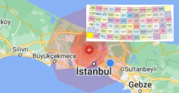 İSTANBUL DEPREM RİSK HARİTASI: İstanbul’da en riskli ilçeler hangileri? MTA diri fay haritası sorgulama: Zeytinburnu, Küçükçekmece...