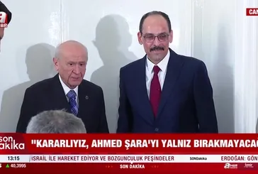 Kalın-Bahçeli görüşmesi sona erdi