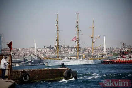 Romanya’ya ait 84 yaşındaki 3 direkli yelkenli askeri eğitim gemisi İstanbul’da