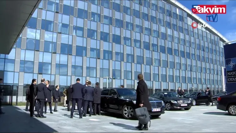 Bakan Çavuşoğlu, NATO Karargahına geldi