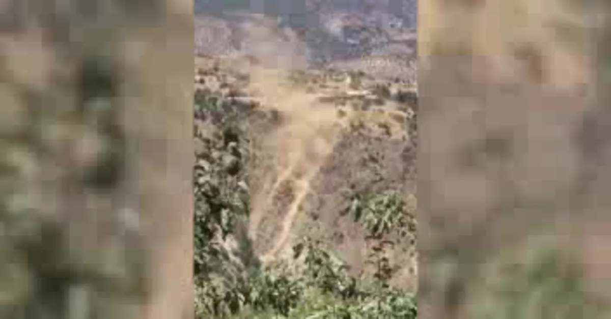 Malatya'da deprem anında korkutan görüntü!