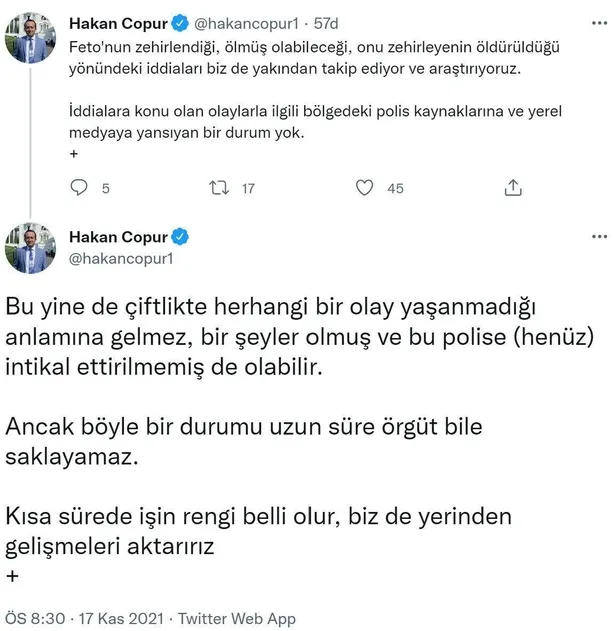 Pensilvanya'da kaos: FETÖ elebaşı Gülen öldü mü? Zehirlenme iddialarını güçlendiren kayıt!-18