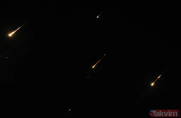 İsrail kentleri alev alev! Balistik ve hipersonikler Demir Kubbe'yi kevgir etti... Füze yağmuru Mersin'den bile görüntülendi - 13