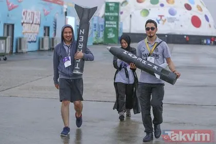 TEKNOFEST katılımcılarını yağmur bile durduramadı