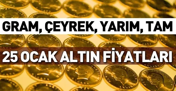 Altın fiyatları 26 Ocak Cumartesi! Gram altın, çeyrek altın, tam altın fiyatları ne kadar oldu? Canlı altın fiyatları-1