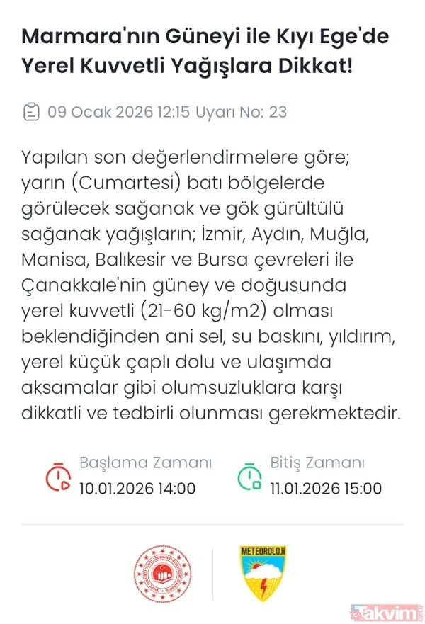 Meteoroloji’den 27 ile sarı kod uyarısı: Hafta sonu kar yağacak mı? Sert fırtına ve sağanak o bölgede etkili olacak - 9