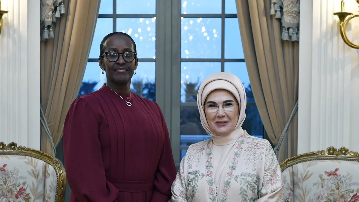 Emine Erdoğan Ruanda Cumhurbaşkanı'nın eşi Jeannette Kagame ile bir araya geldi!