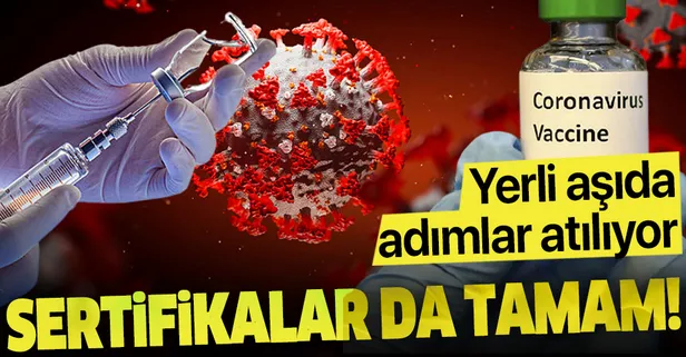 Yerli aşı üretiminde sevindiren gelişme! Yerli aşı üretimi için sertifikalar verildi