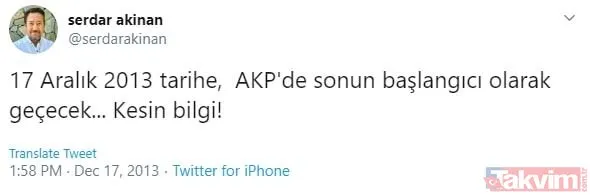 Elazığ depremi üzerinden alçak bir iftiraya imza atan Oda TV yazarı Serdar Akinan'ın skandal tweetleri ortaya çıktı!