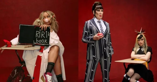 Koleksiyoncu Rihanna'nın yeni modası okula dönüş!