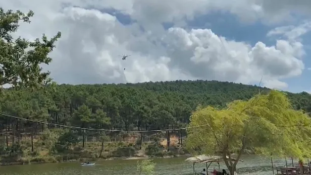 Son dakika: Aydos Ormanı'nda yine yangın çıktı! Ekipler anında müdahale etti-1