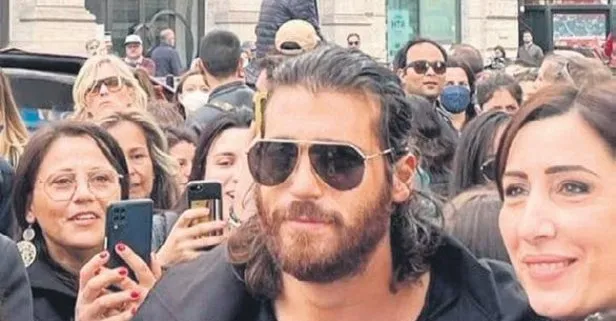 Can Yaman İtalya’yı salladı! Roma sokaklarında izdihama sebep oldu