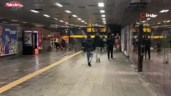 Mecidiyeköy'de alt geçidi su bastı