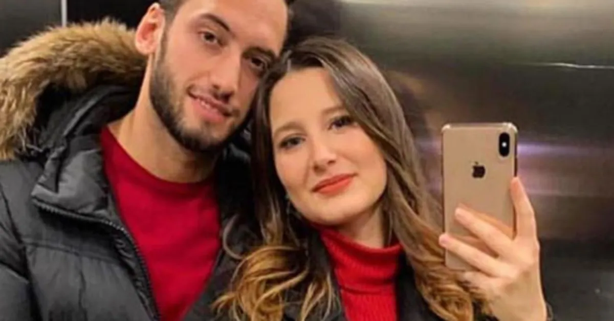 Milan’ın yıldızı Hakan Çalhanoğlu ile eşi Sinem Gündoğdu’nun kızları Liya’dan ilk poz!